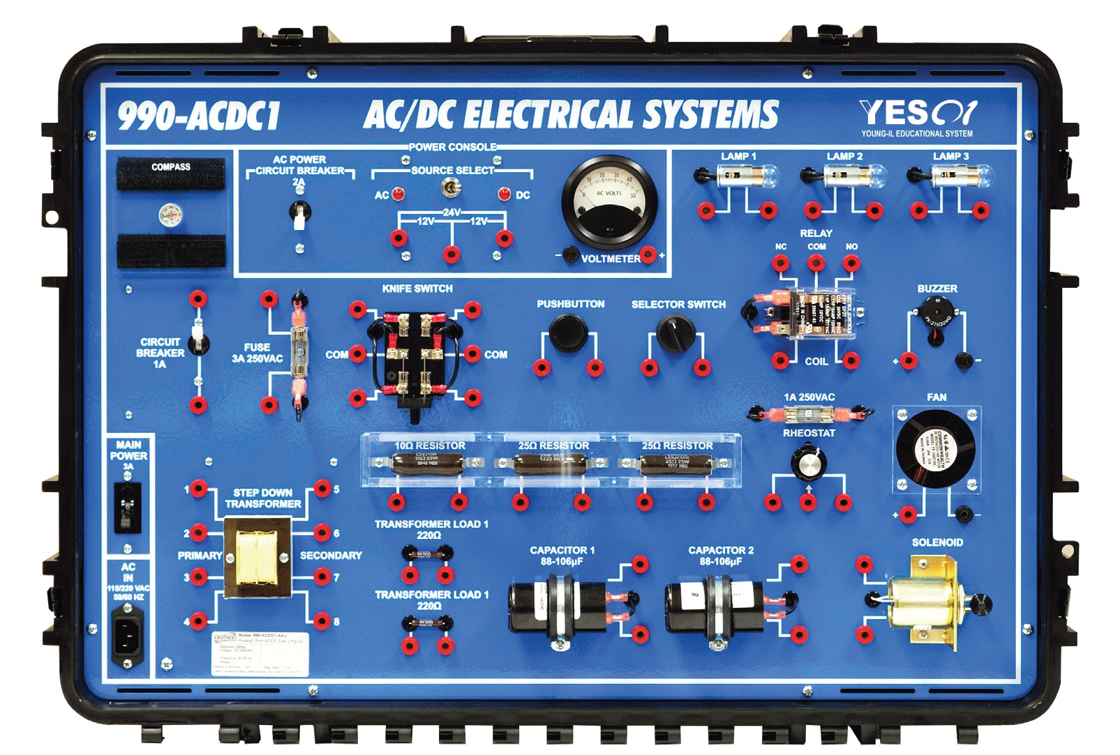 Alat Pelatihan Arus AC dan DC (AC DC Training System) - Peraga SMK