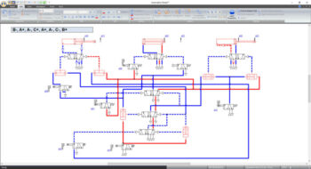 Design and simulation software for pneumatic and electro pneumatic circuit